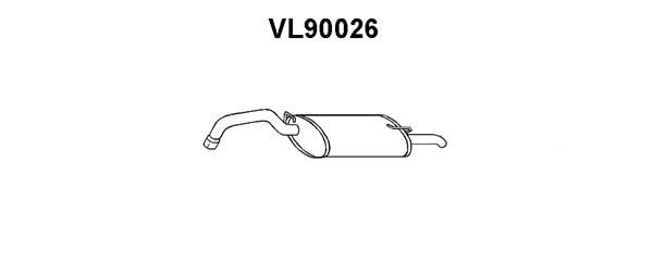 VENEPORTE Глушитель выхлопных газов конечный VL90026