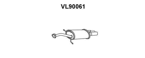 VENEPORTE Глушитель выхлопных газов конечный VL90061