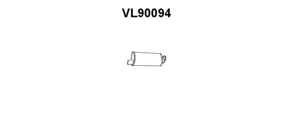VENEPORTE Izplūdes gāzu trokšņa slāpētājs (pēdējais) VL90094