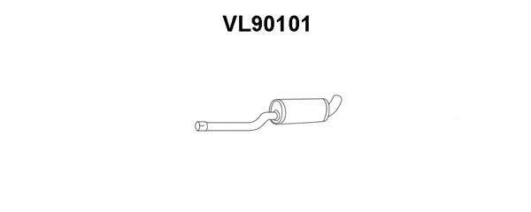 VENEPORTE Средний глушитель выхлопных газов VL90101