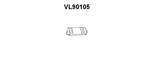 VENEPORTE Izplūdes gāzu trokšņa slāpētājs (pēdējais) VL90105