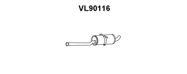 VENEPORTE Предглушитель выхлопных газов VL90116