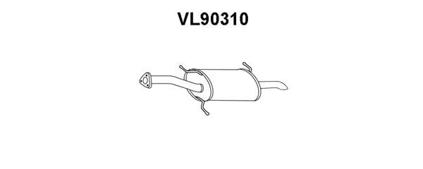 VENEPORTE Глушитель выхлопных газов конечный VL90310