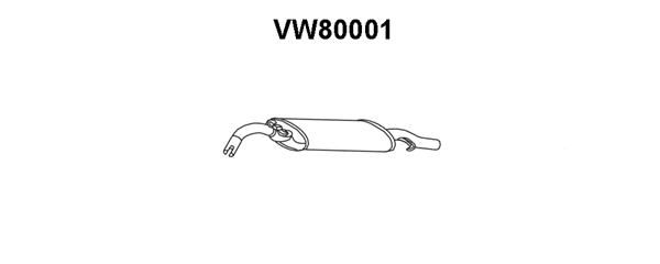 VENEPORTE Izplūdes gāzu trokšņa slāpētājs (pēdējais) VW80001