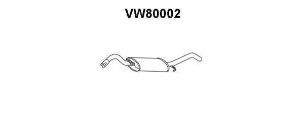 VENEPORTE Глушитель выхлопных газов конечный VW80002