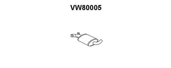 VENEPORTE Vidējais izpl. gāzu trokšņa slāpētājs VW80005