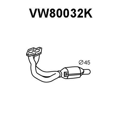 VENEPORTE Katalizators VW80032K