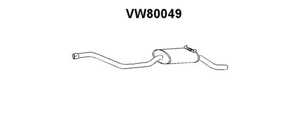 VENEPORTE Глушитель выхлопных газов конечный VW80049