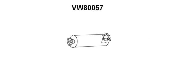 VENEPORTE Предглушитель выхлопных газов VW80057