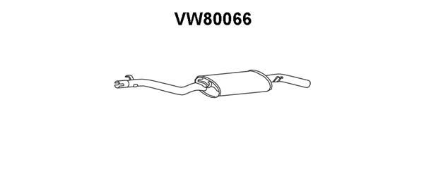VENEPORTE Глушитель выхлопных газов конечный VW80066