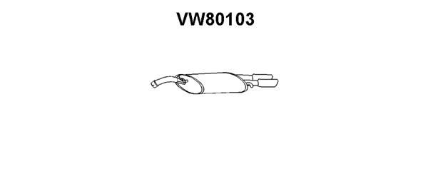 VENEPORTE Глушитель выхлопных газов конечный VW80103