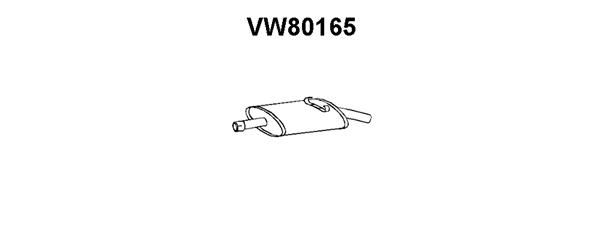 VENEPORTE Глушитель выхлопных газов конечный VW80165