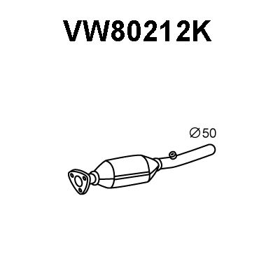 VENEPORTE Katalizators VW80212K