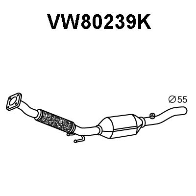 VENEPORTE Катализатор VW80239K