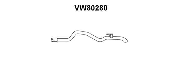 VENEPORTE Izplūdes caurule VW80280