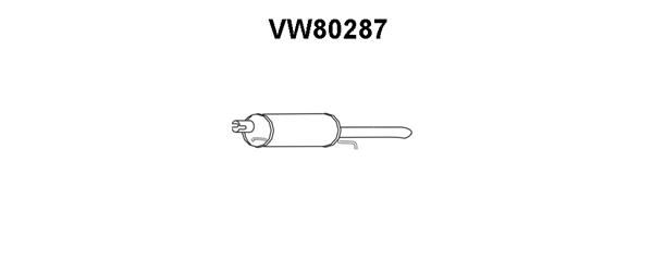 VENEPORTE Глушитель выхлопных газов конечный VW80287