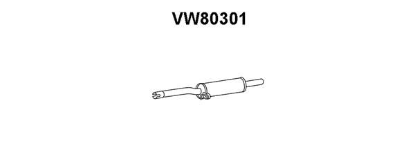 VENEPORTE Средний глушитель выхлопных газов VW80301