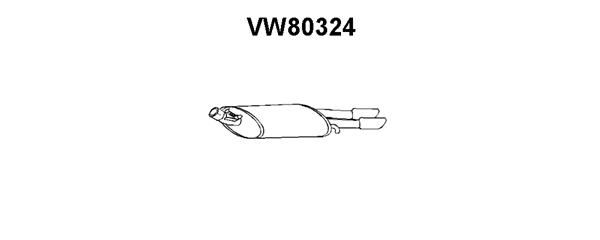 VENEPORTE Izplūdes gāzu trokšņa slāpētājs (pēdējais) VW80324