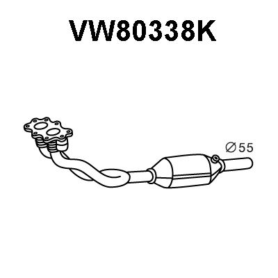 VENEPORTE Katalizators VW80338K