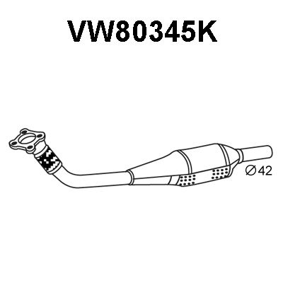 VENEPORTE Katalizators VW80345K