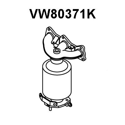 VENEPORTE Kolektora katalizators VW80371K