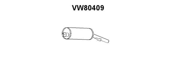 VENEPORTE Глушитель выхлопных газов конечный VW80409
