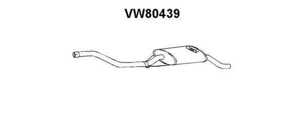 VENEPORTE Глушитель выхлопных газов конечный VW80439