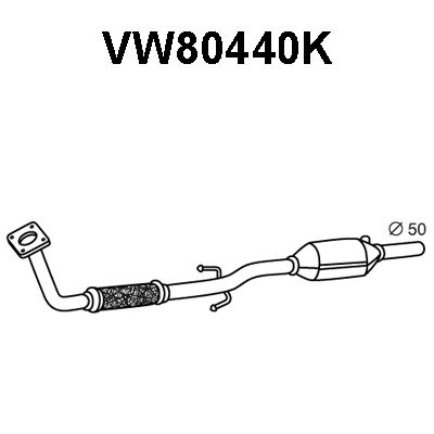 VENEPORTE Катализатор VW80440K