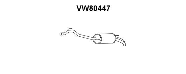 VENEPORTE Глушитель выхлопных газов конечный VW80447