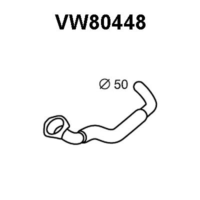 VENEPORTE Izplūdes caurule VW80448