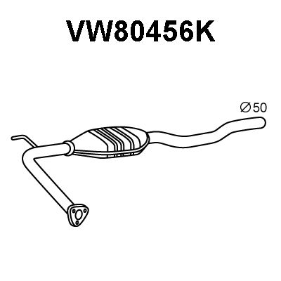 VENEPORTE Катализатор VW80456K
