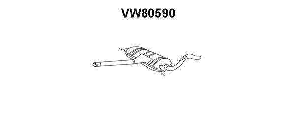 VENEPORTE Vidējais izpl. gāzu trokšņa slāpētājs VW80590