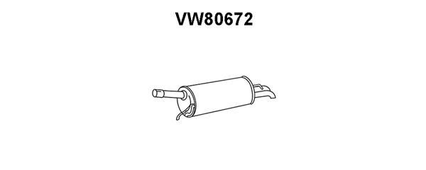 VENEPORTE Izplūdes gāzu trokšņa slāpētājs (pēdējais) VW80672