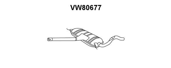 VENEPORTE Предглушитель выхлопных газов VW80677