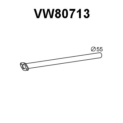 VENEPORTE Izplūdes caurule VW80713