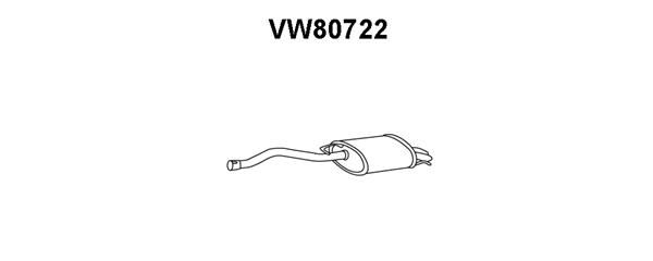 VENEPORTE Izplūdes gāzu trokšņa slāpētājs (pēdējais) VW80722