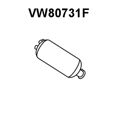 VENEPORTE Nosēdumu-/Daļiņu filtrs, Izplūdes gāzu sistēma VW80731F