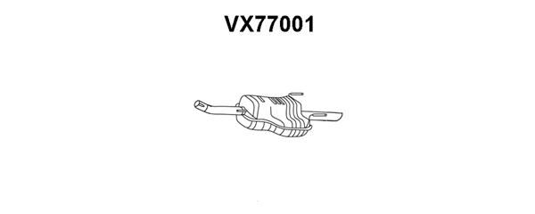 VENEPORTE Izplūdes gāzu trokšņa slāpētājs (pēdējais) VX77001