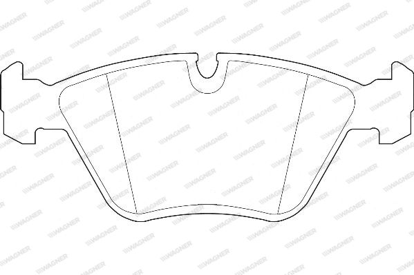 WAGNER Комплект тормозных колодок, дисковый тормоз WBP20968B