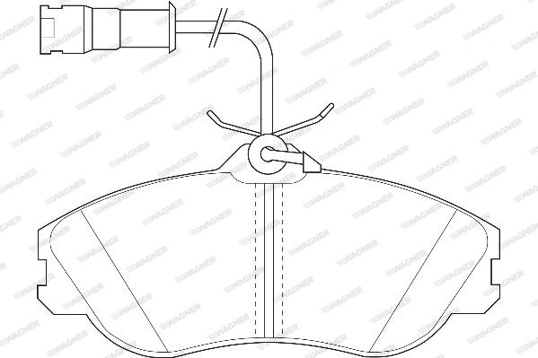 WAGNER Комплект тормозных колодок, дисковый тормоз WBP21137A