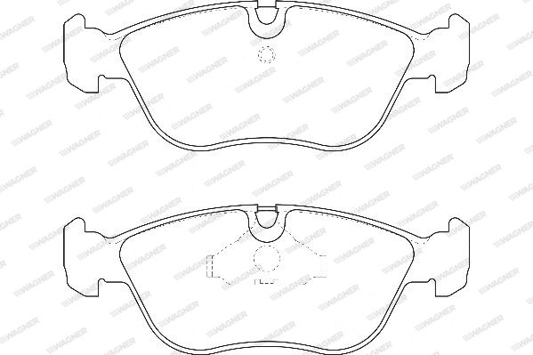 WAGNER Комплект тормозных колодок, дисковый тормоз WBP21273A