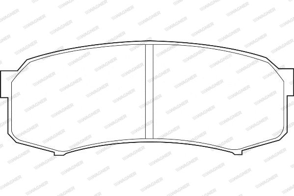 WAGNER Комплект тормозных колодок, дисковый тормоз WBP21947A