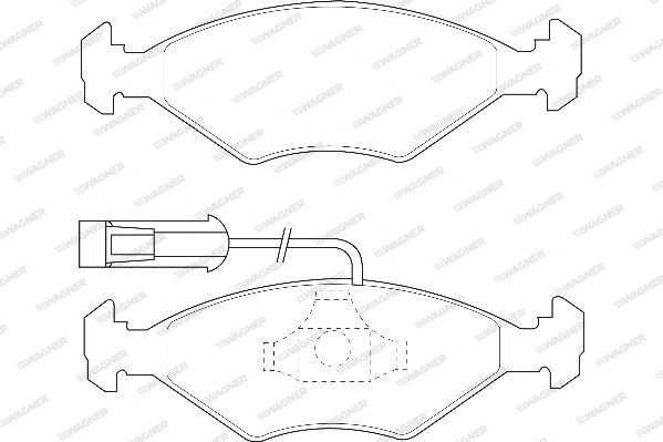 WAGNER Комплект тормозных колодок, дисковый тормоз WBP23218A