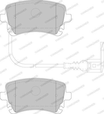 WAGNER Комплект тормозных колодок, дисковый тормоз WBP23326C