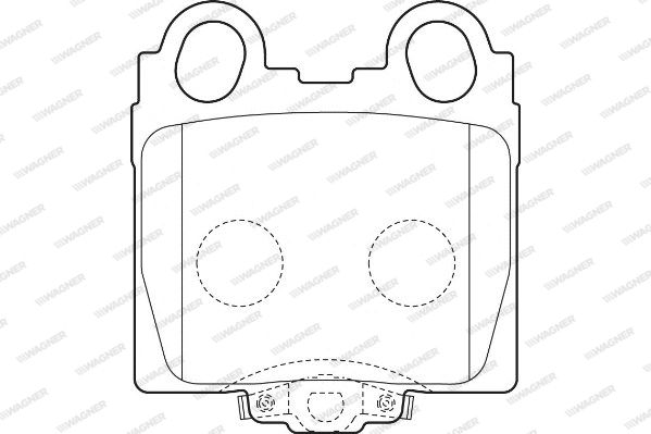 WAGNER Комплект тормозных колодок, дисковый тормоз WBP23429A
