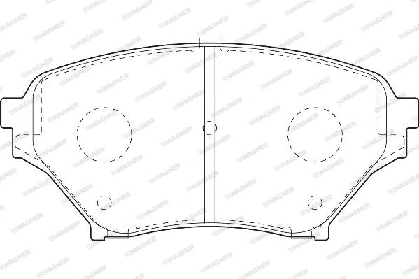 WAGNER Комплект тормозных колодок, дисковый тормоз WBP23696A