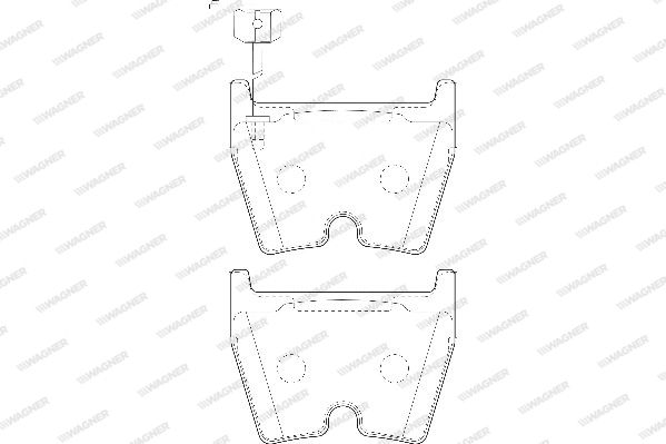 WAGNER Комплект тормозных колодок, дисковый тормоз WBP23751B