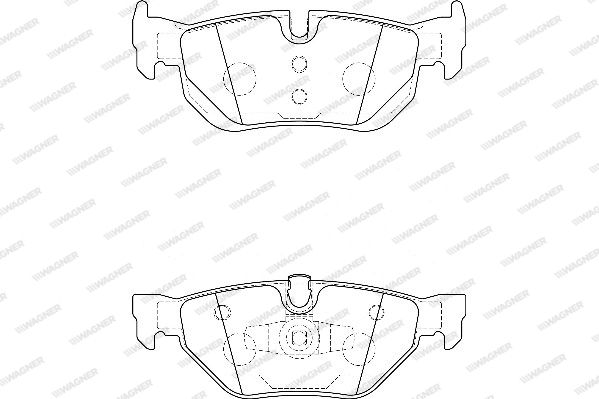 WAGNER Комплект тормозных колодок, дисковый тормоз WBP23926A