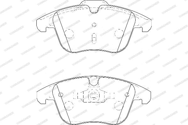 WAGNER Комплект тормозных колодок, дисковый тормоз WBP24123A