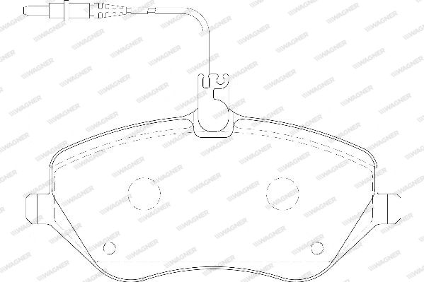 WAGNER Комплект тормозных колодок, дисковый тормоз WBP24133A